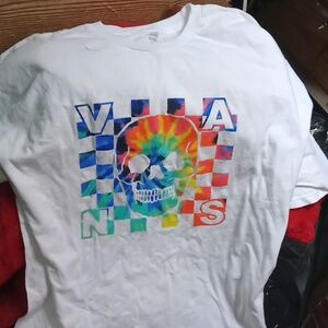 Vans rainbow skull shirt men XXL